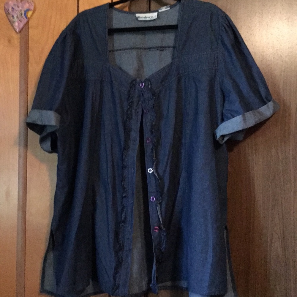 Denim blouse